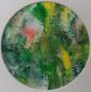 Caroline Josephs, Landscape of the Mind C2 (2018), acrilico su carta, diametro cm 13
