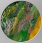 Caroline Josephs, Landscape of the Mind C3 (2018), acrilico su carta, diametro cm 13