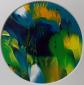 Caroline Josephs, Landscape of the Mind D3 (2018), acrilico su carta, diametro cm 12,9