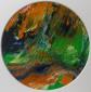 Caroline Josephs, Landscape of the Mind E3 (2018), acrilico su carta, diametro cm 13