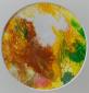 Caroline Josephs, Landscape of the Mind I3 (2018), acrilico su plastica, diametro cm 12,7