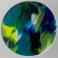 Caroline Josephs, Landscape of the Mind N1 (2018), acrilico su carta, diametro cm 13