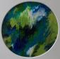 Caroline Josephs, Landscape of the Mind N3 (2018), acrilico su carta, diametro cm 13