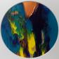 Caroline Josephs, Landscape of the Mind Q2 (2018), acrilico su carta, diametro cm 13