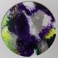 Caroline Josephs, Landscape of the Mind R1 (2018), acrilico su carta, diametro cm 13