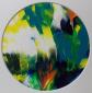 Caroline Josephs, Landscape of the Mind R2 (2018), acrilico su carta, diametro cm 13