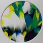 Caroline Josephs, Landscape of the Mind S2 (2018), acrilico su carta, diametro cm 13