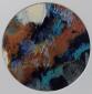 Caroline Josephs, Landscape of the Mind XVI (2018), acrilico su carta, diametro cm 13,4