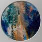Caroline Josephs, Landscape of the Mind Y3 (2018), acrilico su carta, diametro cm 9,7