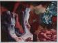 Gary Brewer, Crimson Tide (2018), acquerello su carta Fabriano, cm 38x28