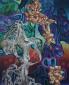 Gary Brewer, Transformation of Fire (2019), olio su tela, cm 61x76