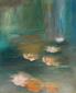 Maria Ferrara, Notturno con ninfee 1 (2010), olio su tela, cm 45x55