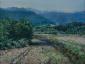 Catherine Perehudoff Fowler, Journey to Naples (2019), acrilico su tela, cm 61x45,5