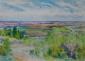 Catherine Perehudoff Fowler, Looking Out Over the Prairie (2007), acquerello, cm 76x57,8