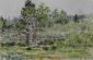 Catherine Perehudoff Fowler, Near Fort Pointe (2004), acquerello su carta, cm 58x38