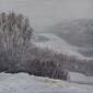 Catherine Perehudoff Fowler, Silent Winter (2012), acrilico su tela, cm 30,5x30,5
