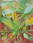 Beate Kulina, Vegetable Garden (Zucchini) (2015), acquerello, cm 50x65