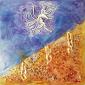 Giuseppe Rizzo Schettino, Scilla (2019), tecnica mista su juta, cm 50x50