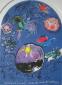 Marc Chagall, The Jerusalem Windows. Simeon, litografia d'aprs a colori
