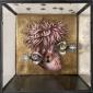 Valeria Perversi, Ex voto (Love Goes Everywhere) (2017), acrilico, matita e foglia d'oro su carta, teca in plexiglass e metallo, cm 26,5x26,5x17