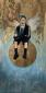 Valeria Perversi, Olimpo 2010 (Icaro) (2017), acrilico e vernice all'acqua su tavola, cm 80x100