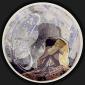 Ersoy Yilmaz, The Moon (2013), ceramica dipinta a mano con la tecnica underglaze, diametro cm 40