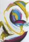 Gregg Simpson, Murano 10 (2015), gouache e pastello su carta, cm 29,7x42