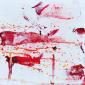 Christina Mitterhuber, We in Red LXXXIII (2021), tecnica mista su tela, cm 30x30