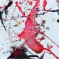 Christina Mitterhuber, We in Red LXXXI (2021), tecnica mista su tela, cm 30x30