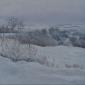 Catherine Perehudoff Fowler, Softly Snowing (2012), acrilico su tela, cm 30,5x30,5