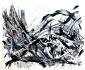 Krisztina Horvath, Waves of Change (Zen Study) (2022), acrilico su tela, cm 215x177