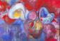 Paola Mascherin, Candies (2022), tecnica mista su legno, cm 120x100