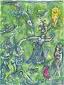 Marc Chagall, Abdullah Discovered Before Him..., litografia d'aprs a colori per Arabian Nights, tav. IX, tiratura limitata (ed. 333 es.), edita da S.P.A.D.E.M., Parigi 1985