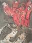 Marc Chagall, Sara et les Anges (1960), litografia d'aprs a colori, tiratura limitata (ed. 3000 es.), edita da S.P.A.D.E.M., Parigi 1985