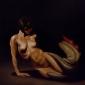 Merisio, La nascita della Sirena (2021), olio su tela, cm 80x80