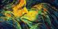 Silvia Pisani, Il bacio (2012), acrilico su tela, cm 100x50
