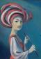 Claudio Giulianelli, Lauretta (2015), tecnica mista su carta, cm 21x30,5
