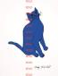 Andy Warhol, Blue Pussy (1954 ca.), litografia after a colori, firmata in lastra, cm 36x43 VENDUTO