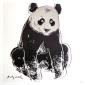 Andy Warhol, Giant Panda (1983), litografia after a colori, tiratura limitata (ed. 500 es.), numerata a matita, firmata in lastra, timbro a secco CMOA, cm 50x50