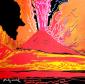 Andy Warhol, Vesuvius (1985), litografia after a colori, tiratura limitata (ed. 500 es.), numerata a matita, firmata in lastra, timbro a secco CMOA, cm 50x50 VENDUTO