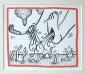 Keith Haring, Planet Earth (1990), litografia a colori, tiratura limitata (ed. 2500 es.), cm 32x24, edita dalla KH Gallery, USA. Variante 14 di 20. Rif. sul retro