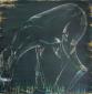 Paola Levi Opezzi, Antilope nera (2004), olio su tela, cm 70x70