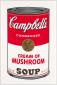 Andy Warhol, Soup. Cream of Mushroom, serigrafia after a colori edita da Sunday B. Morning, cm 58,42x88,9