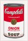 Andy Warhol, Soup. Onion. Made with Beef Stock, serigrafia after a colori edita da Sunday B. Morning, cm 58,42x88,9