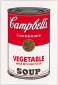 Andy Warhol, Soup. Vegetable Made with Beef Stock, serigrafia after a colori edita da Sunday B. Morning, cm 58,42x88,9