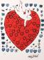Andy Warhol, Amor with 55 Hearts, litografia after a colori, numerata a matita (ed. 1000 es.), firmata in lastra, cm 36x43