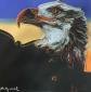 Andy Warhol, Bald Eagle (1983), litografia after a colori, tiratura limitata (ed. 2400 es.), numerata a matita, firmata in lastra, cm 60x60