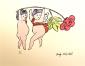 Andy Warhol, In the Bottom of my Garden 4, litografia after a colori, tiratura limitata (ed. 5000 es.), cm 43x36